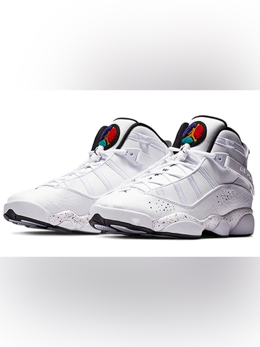 NIke Jordan 6 Rings Mid Confetti - 323419 6.5 youth